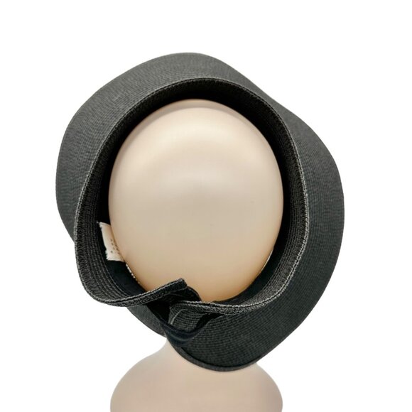 A New Day Womens Wide Brim Roll-Up Visor Hat Black Paper Polyester - Picture 7 of 8